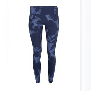 Sweaty Betty Navy Tie-Dye 7/8 Leggings